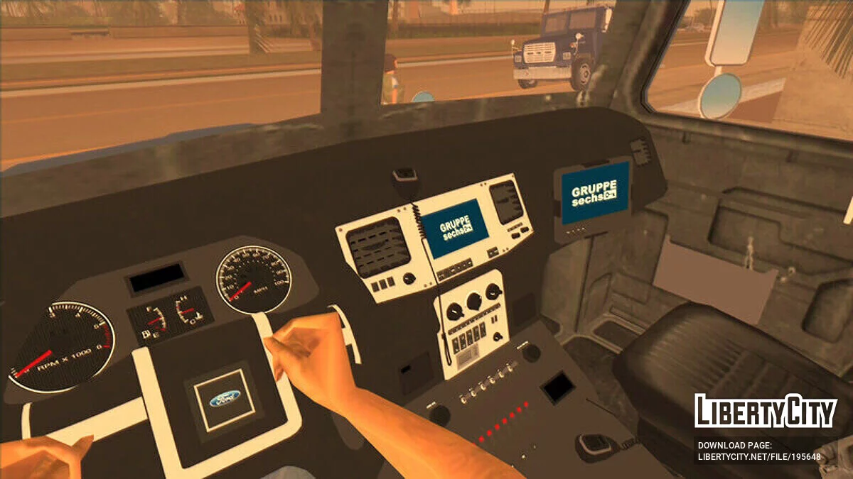 Ford F700 Armored Truck '85 / GTA Vice City