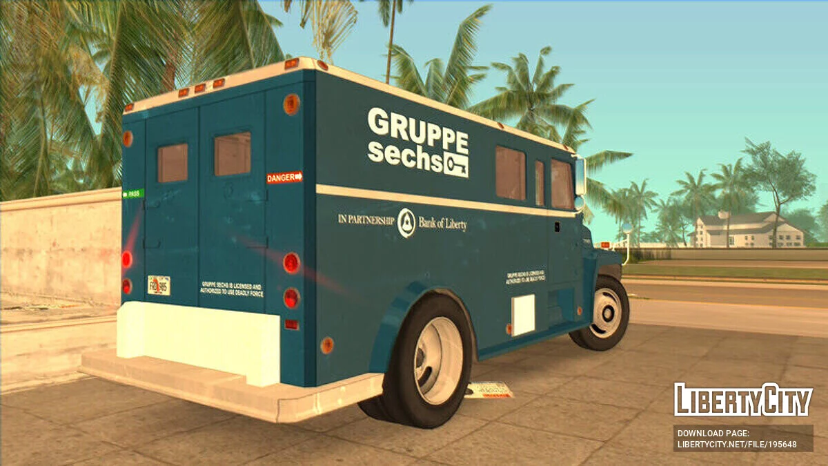 Ford F700 Armored Truck '85 / GTA Vice City
