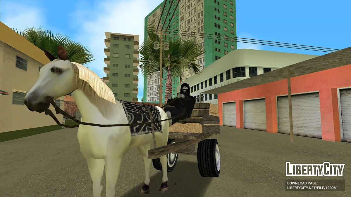 Лошадь с повозкой / GTA Vice City