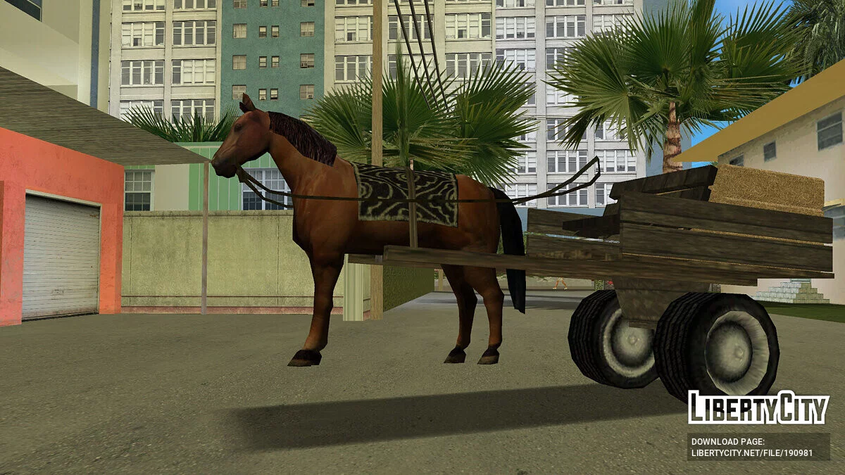 Лошадь с повозкой / GTA Vice City