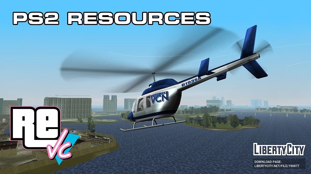 reVC PS2 Resources для GTA Vice City - Картинка #1