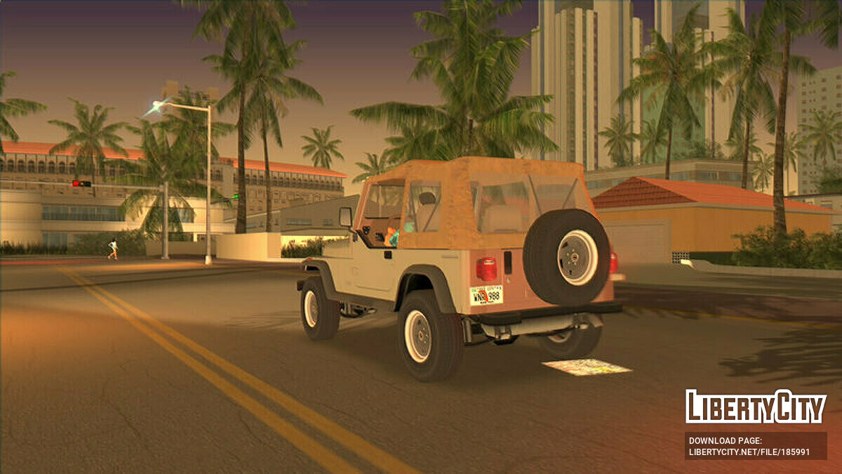 Download Jeep Wrangler '88 for GTA Vice City