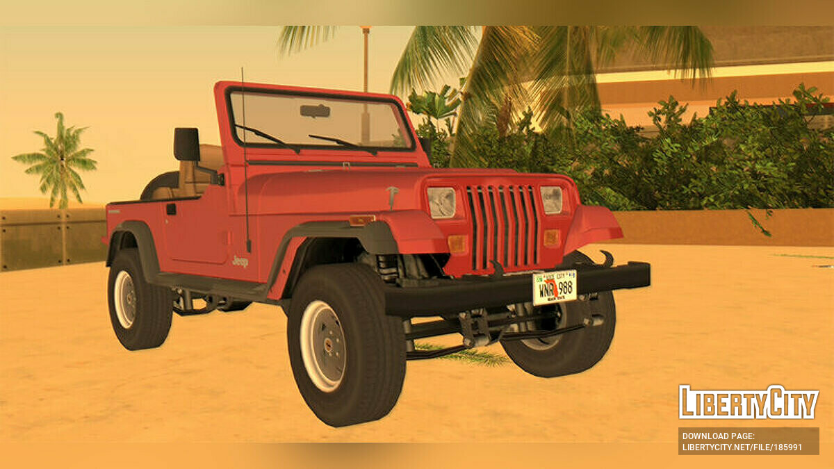 Download Jeep Wrangler '88 for GTA Vice City