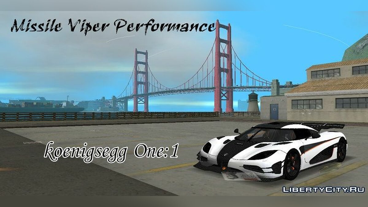 Koenigsegg One:1 для GTA Vice City - Картинка #2