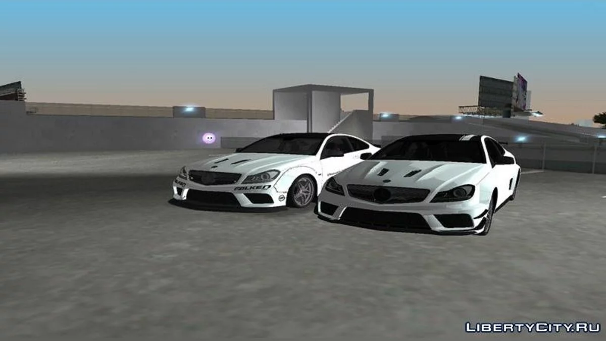 Mercedes-Benz C63 AMG Black Series Coupe & Liberty Walk / GTA Vice City