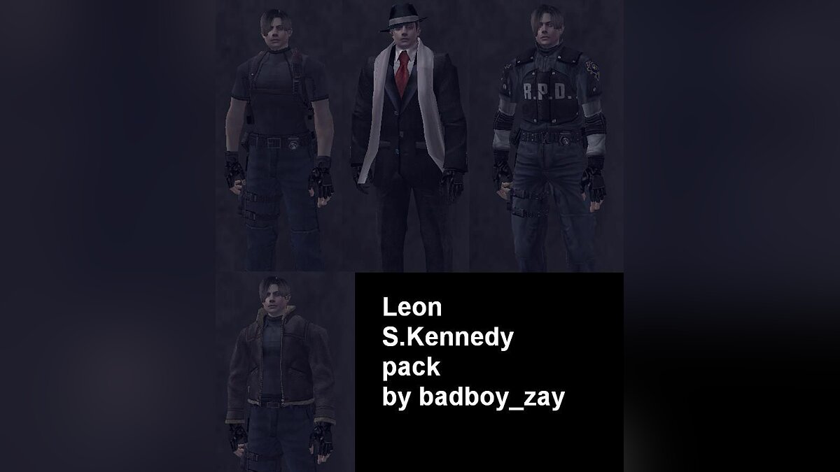 Resident Evil Leon S. Kennedy Pack для GTA Vice City - Картинка #1