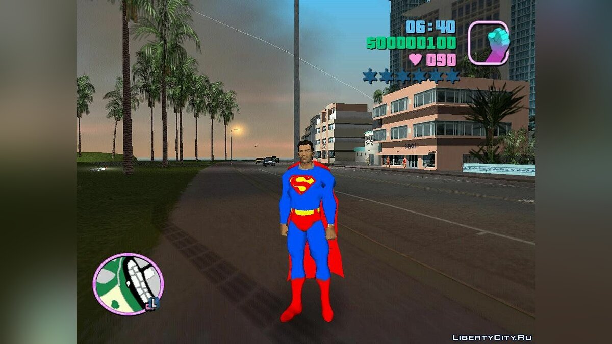 Скачать Tommy Becom Superman для GTA Vice City