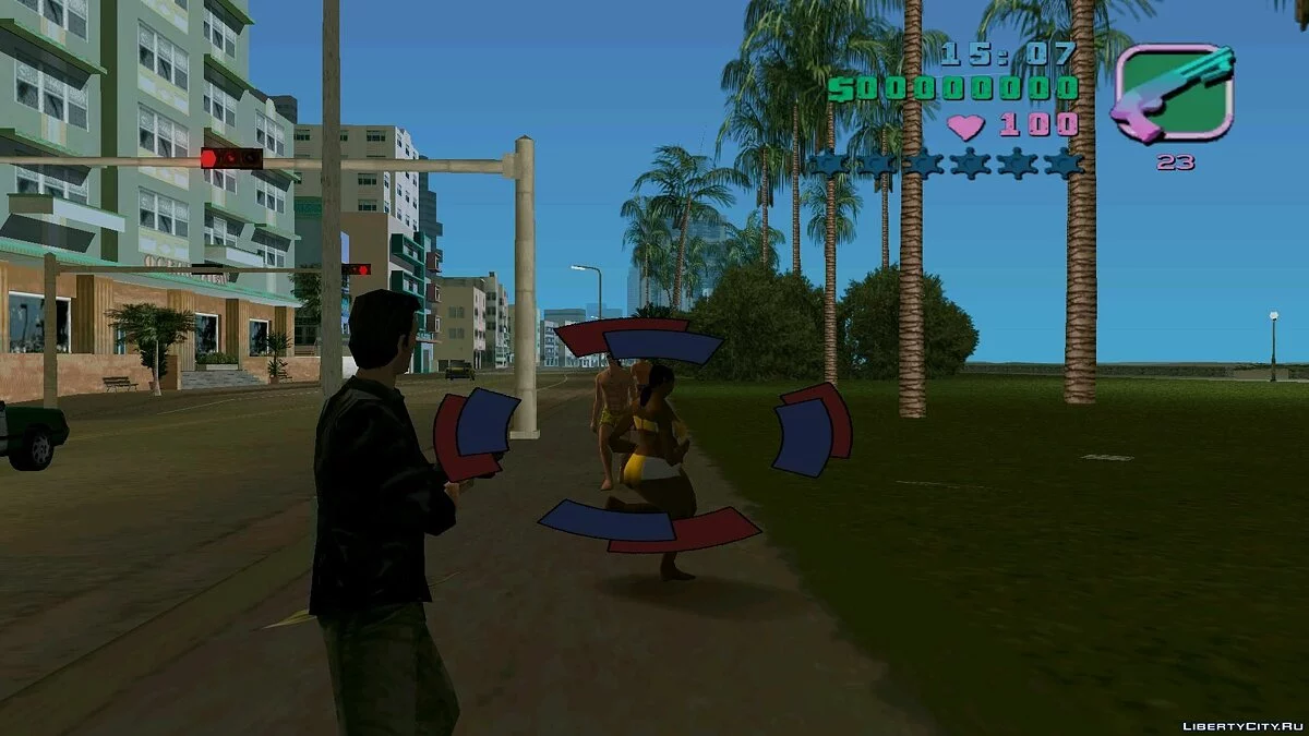 Томми в одежде Клода / GTA Vice City
