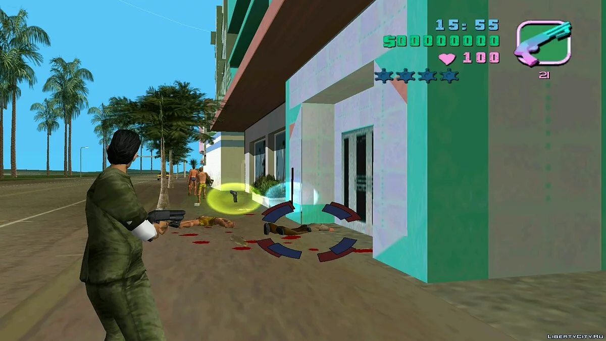 Томми в одежде Тревора / GTA Vice City