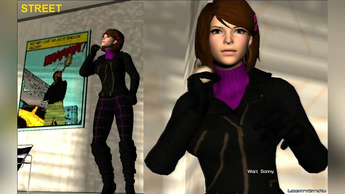 Женский игрок из Saints Row The Third and IV / GTA Vice City