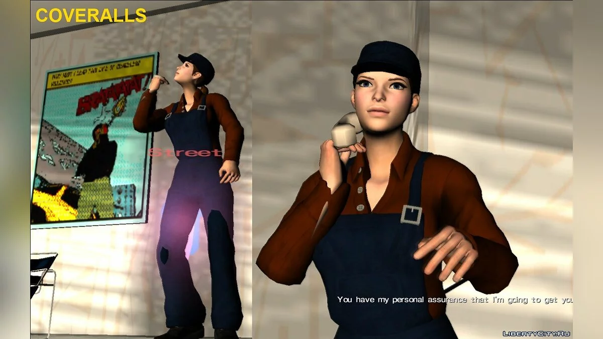 Женский игрок из Saints Row The Third and IV / GTA Vice City