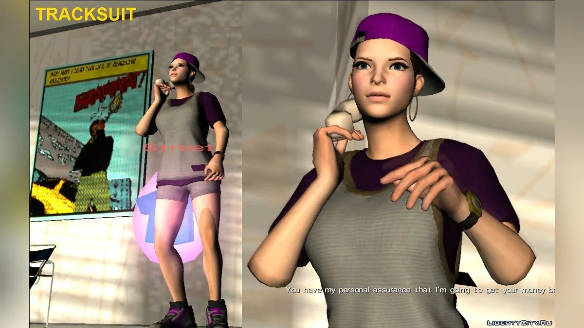Женский игрок из Saints Row The Third and IV / GTA Vice City