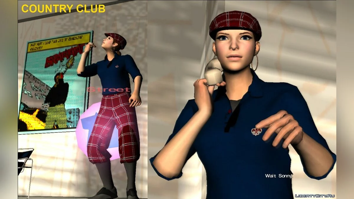 Женский игрок из Saints Row The Third and IV / GTA Vice City