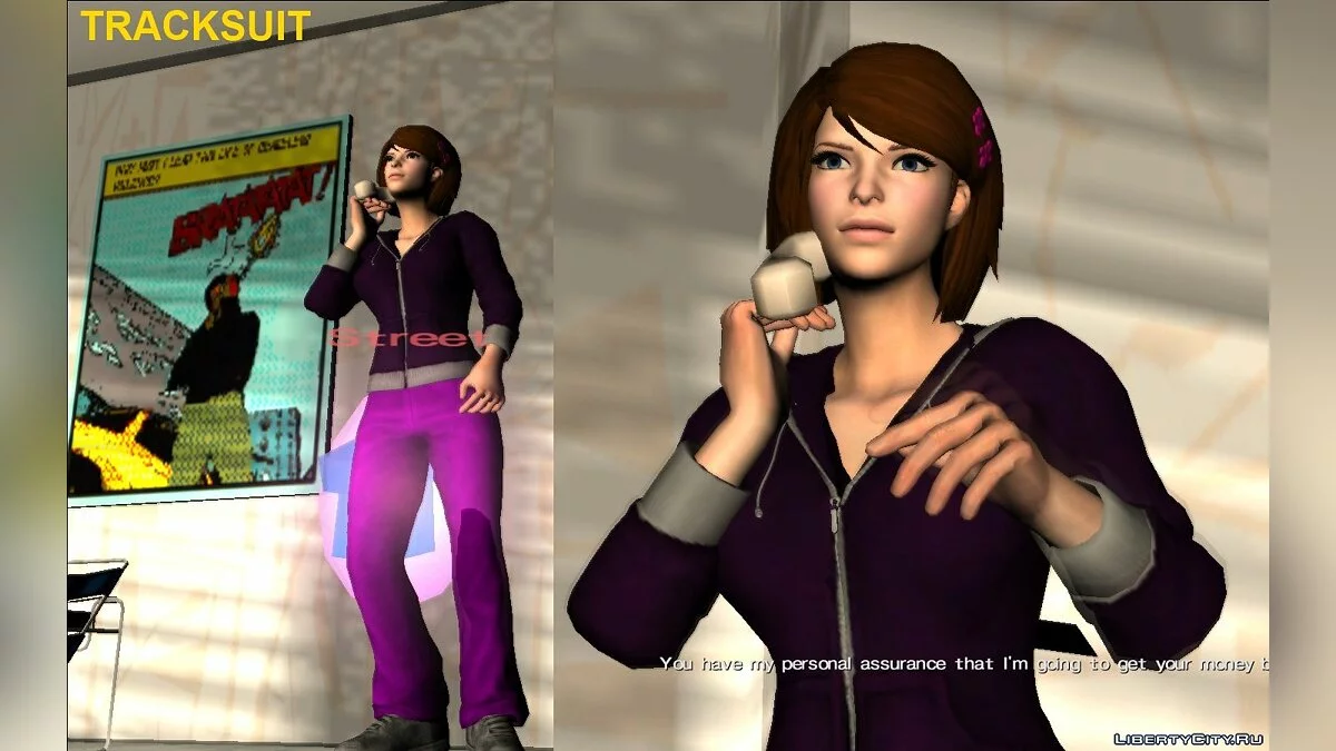 Женский игрок из Saints Row The Third and IV / GTA Vice City
