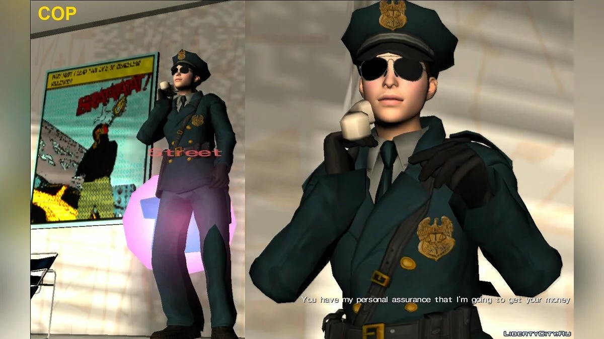 Женский игрок из Saints Row The Third and IV / GTA Vice City