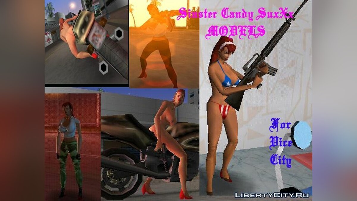 Candy Suxxx Skin Pack для GTA Vice City - Картинка #1
