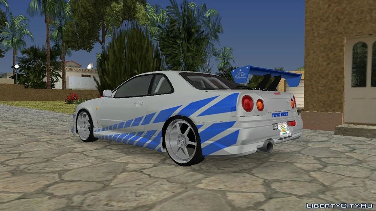 2F2F Nissan Skyline R34 / GTA Vice City