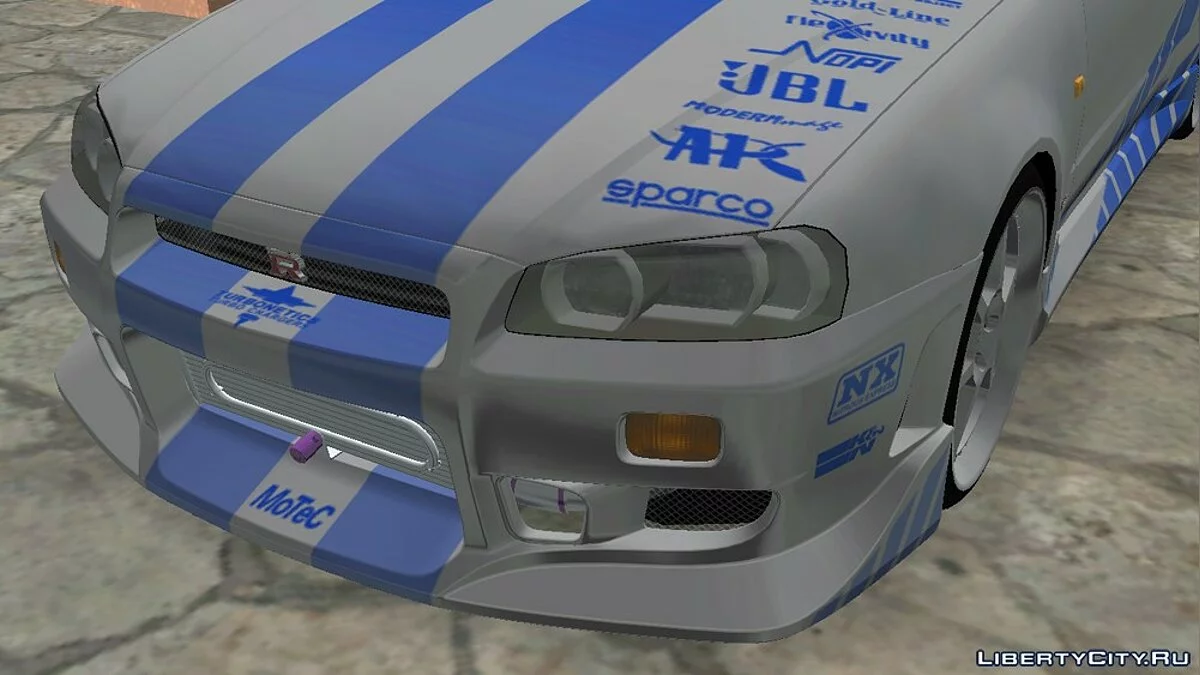 2F2F Nissan Skyline R34 / GTA Vice City