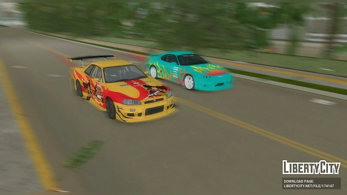 Nissan Skyline GT-R V-Spec R34 \'02 / GTA Vice City