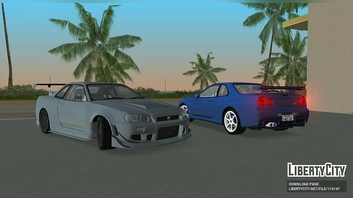 Nissan Skyline GT-R V-Spec R34 \'02 / GTA Vice City