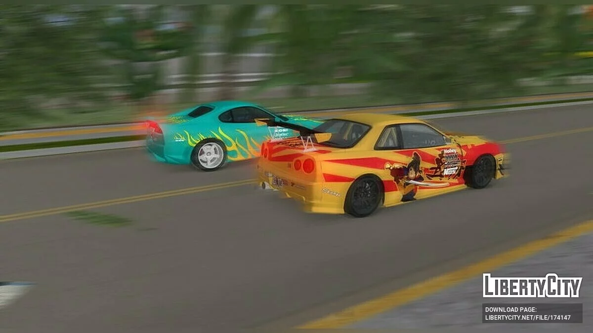 Nissan Skyline GT-R V-Spec R34 \'02 / GTA Vice City