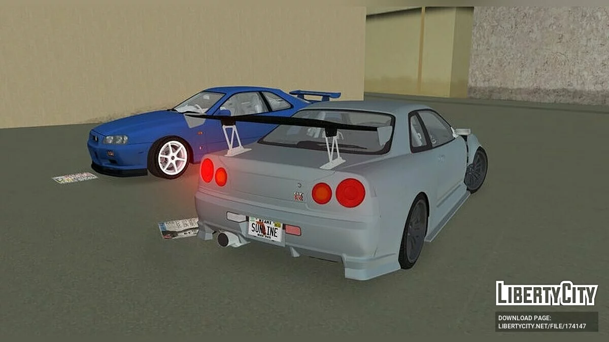 Nissan Skyline GT-R V-Spec R34 \'02 / GTA Vice City