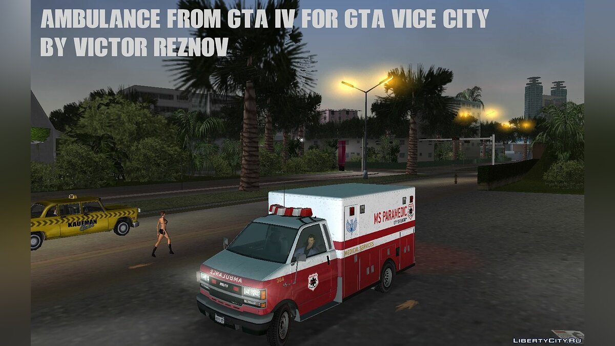 Ambulance from GTA IV for GTA Vice City для GTA Vice City - Картинка #1