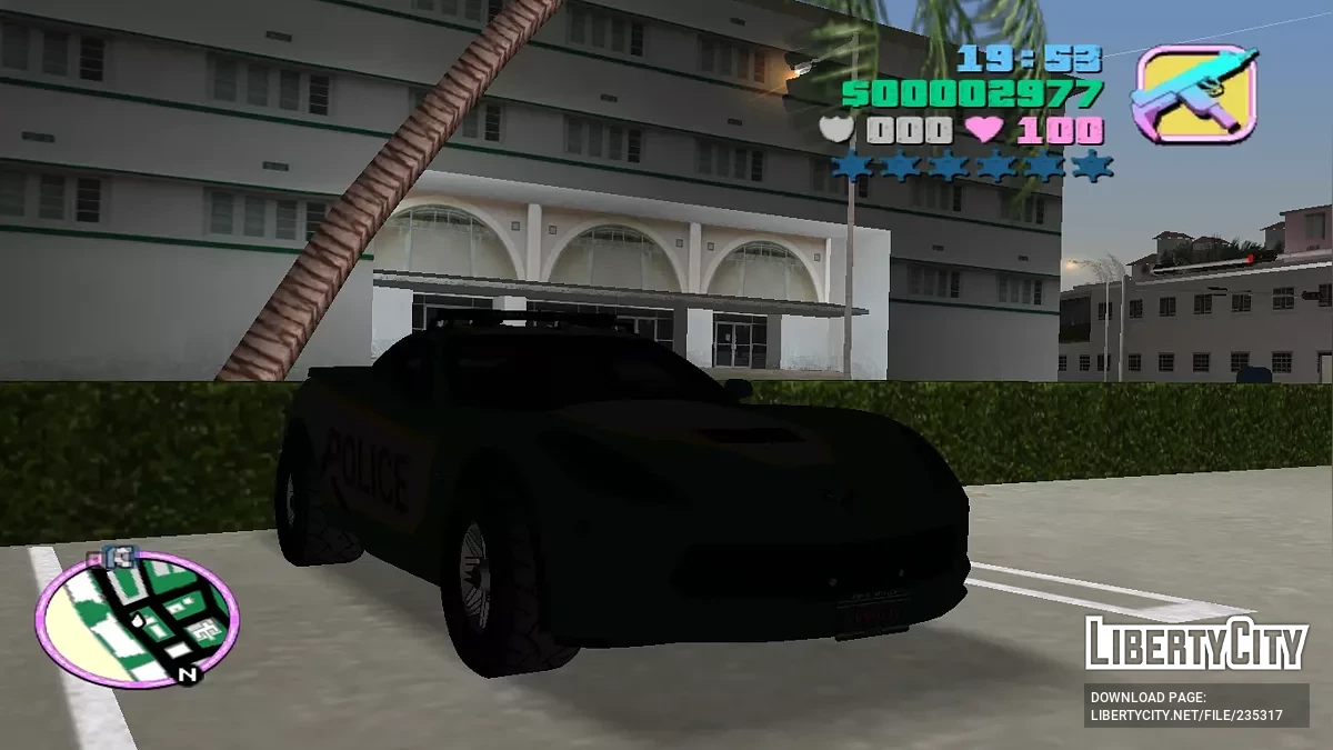 Chevrolet Corvette Grand Sport Интерсептор (VCPD) / GTA Vice City