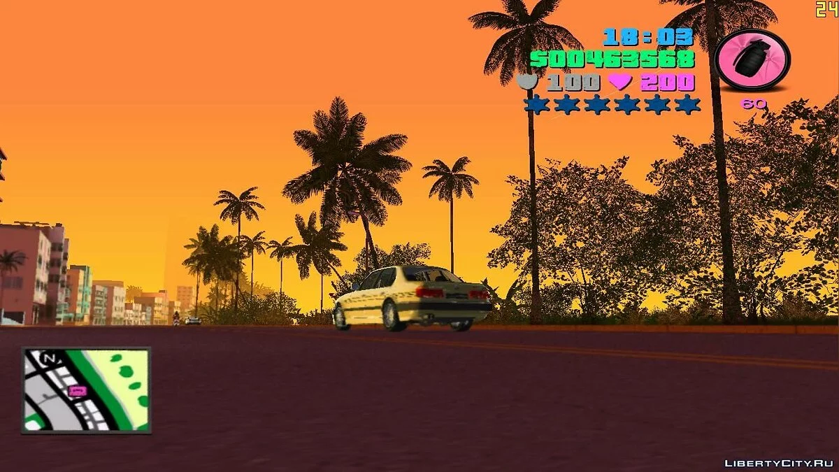 Квадратный радар и новое меню / GTA Vice City