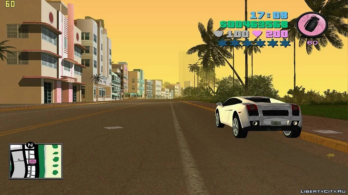 Квадратный радар и новое меню / GTA Vice City