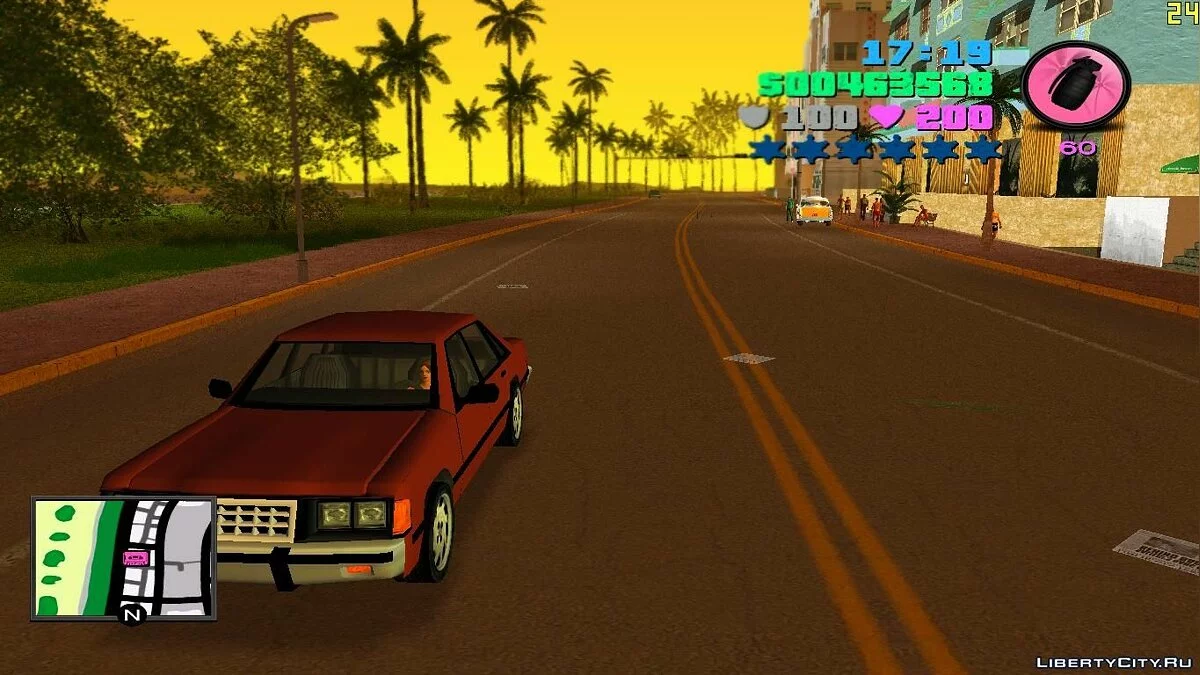 Квадратный радар и новое меню / GTA Vice City