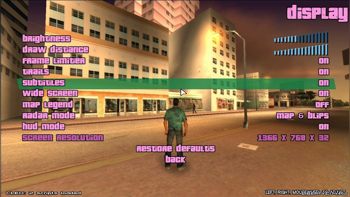 Скачать GTA VC: Widescreen Fix для GTA Vice City