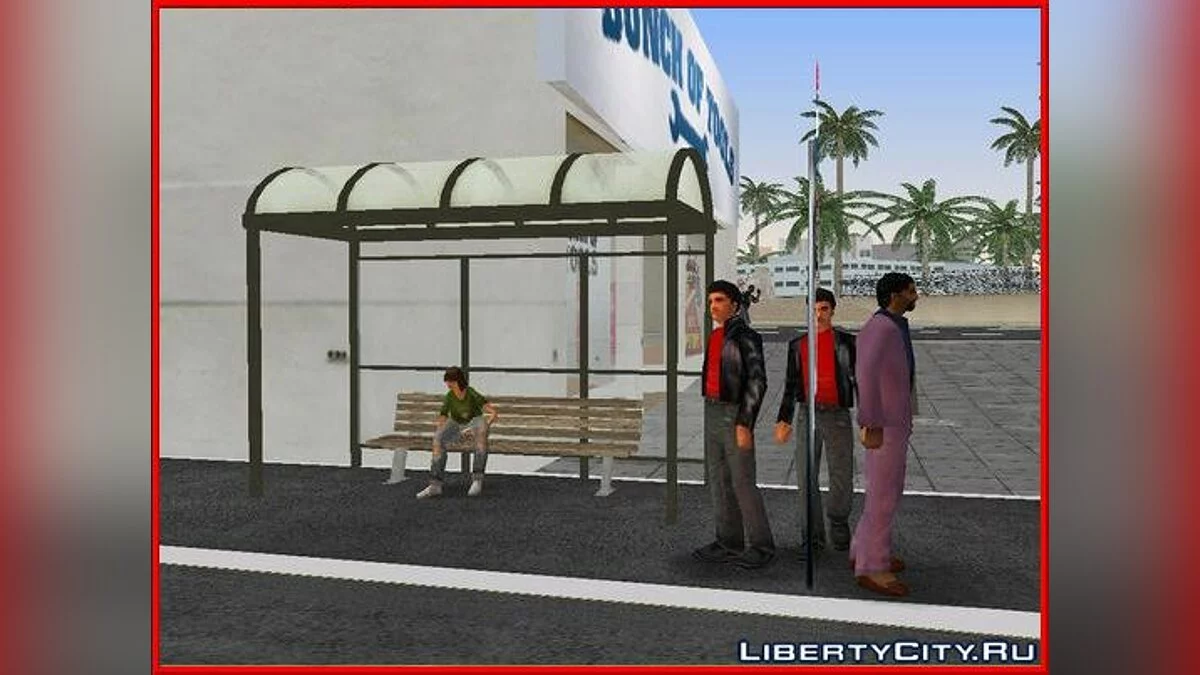 Bus Halt v.2.0 / GTA Vice City