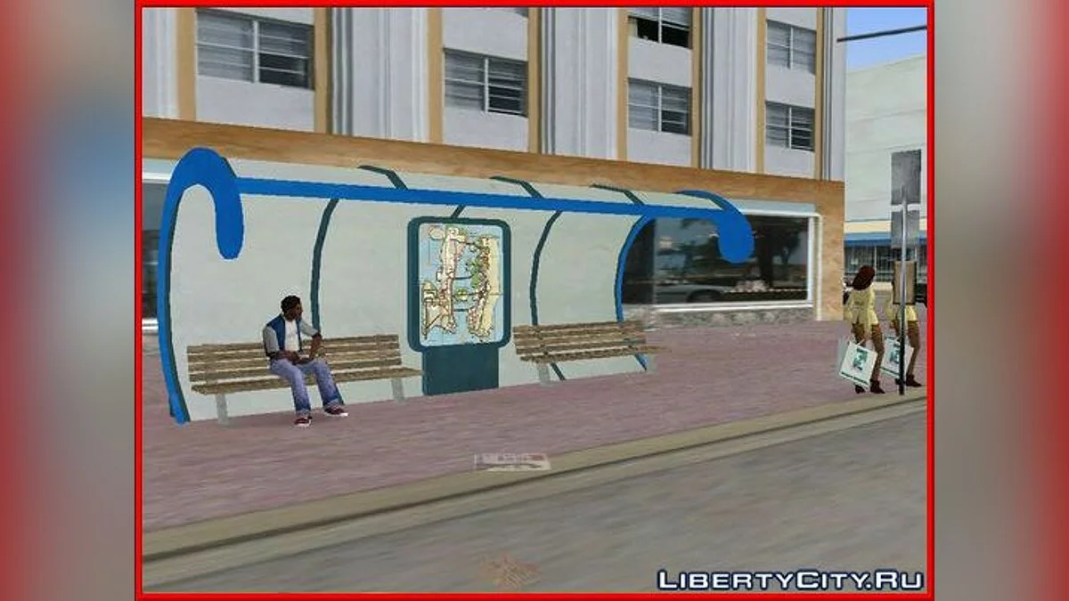 Bus Halt v.2.0 / GTA Vice City