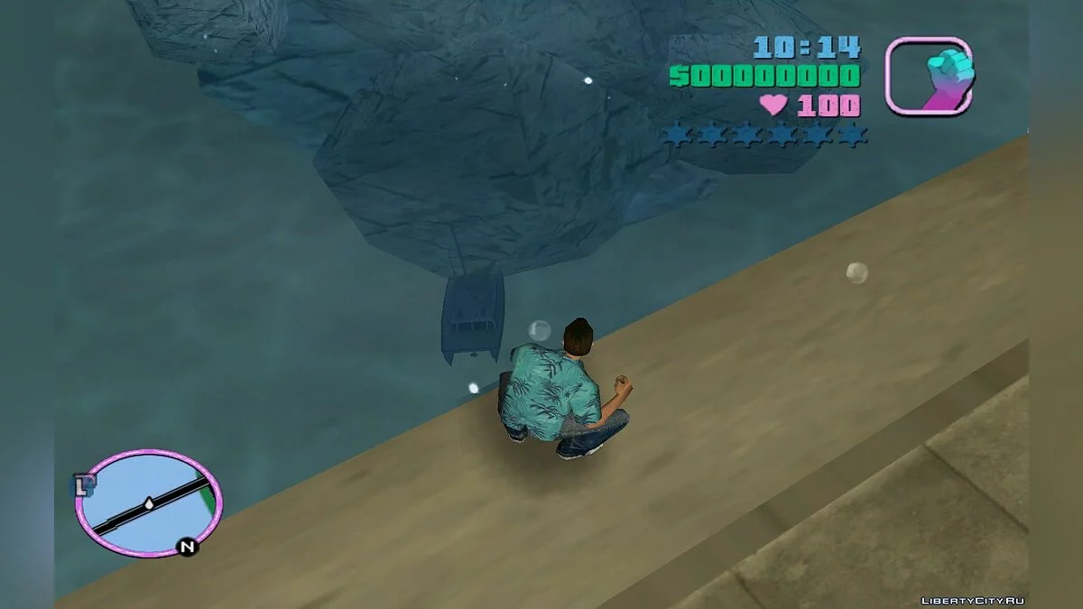 Ходить по дну / GTA Vice City
