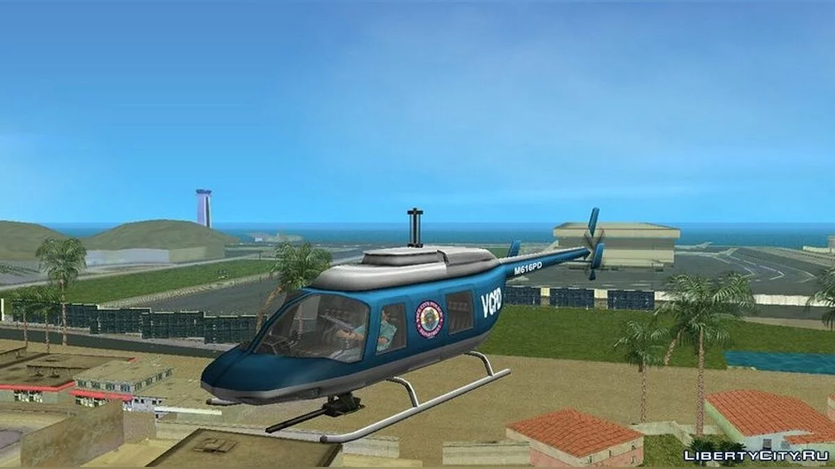 Стрельба из полицейского вертолета / GTA Vice City