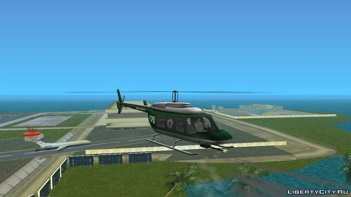 Стрельба из полицейского вертолета / GTA Vice City