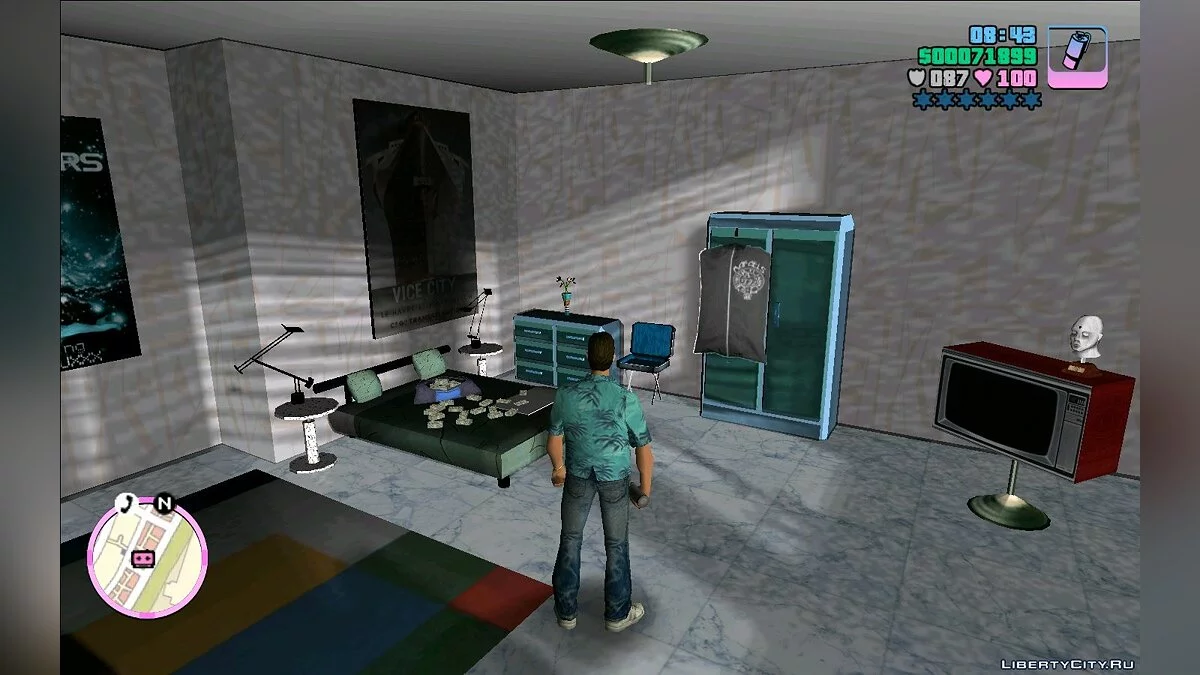 Иконки оружия и радар из мобильной версии Vice City / GTA Vice City