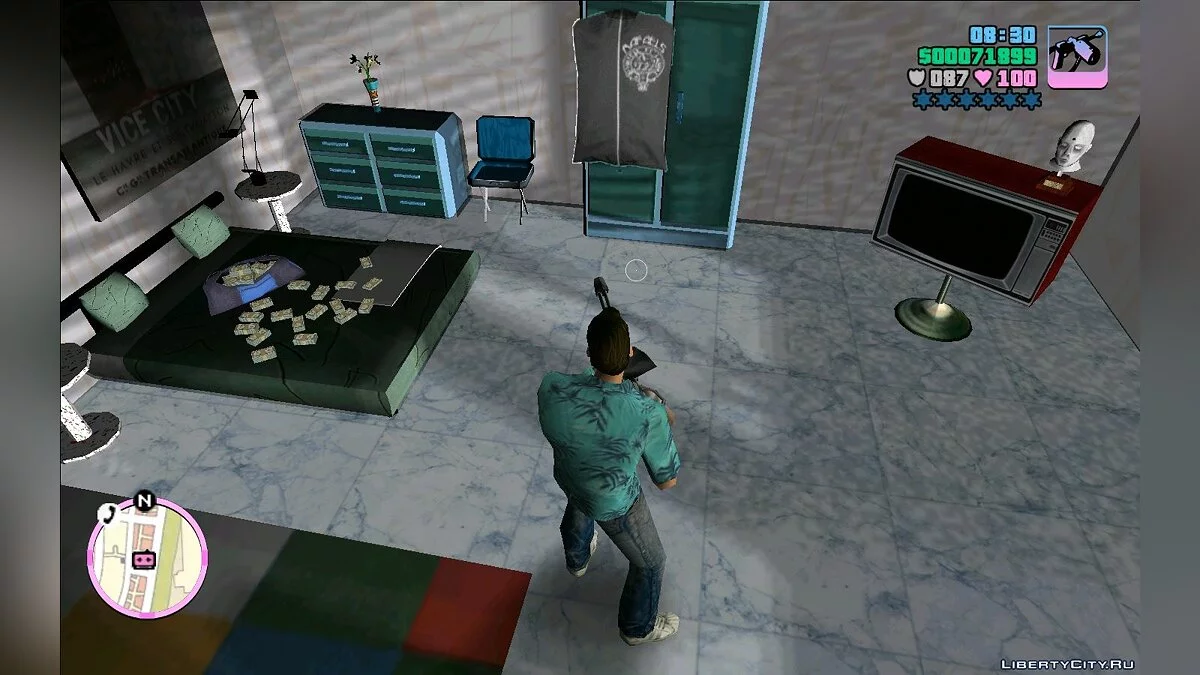 Иконки оружия и радар из мобильной версии Vice City / GTA Vice City