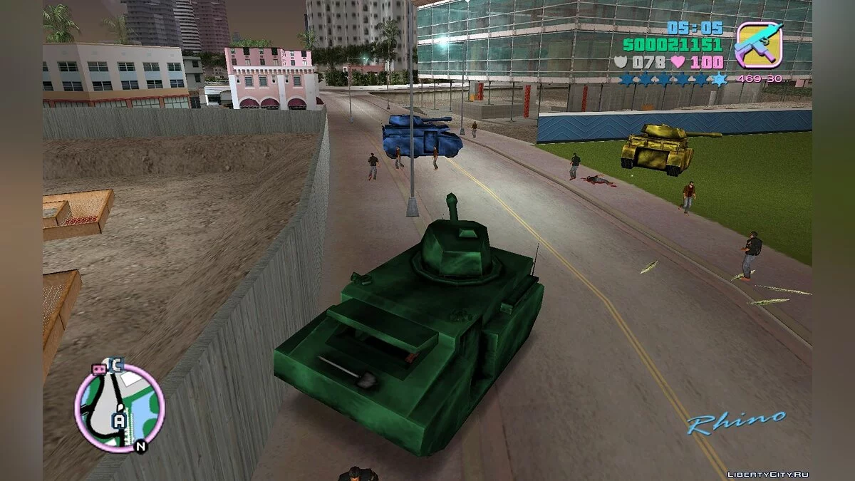 Новые цвета для одноцветных транспортных средств / GTA Vice City