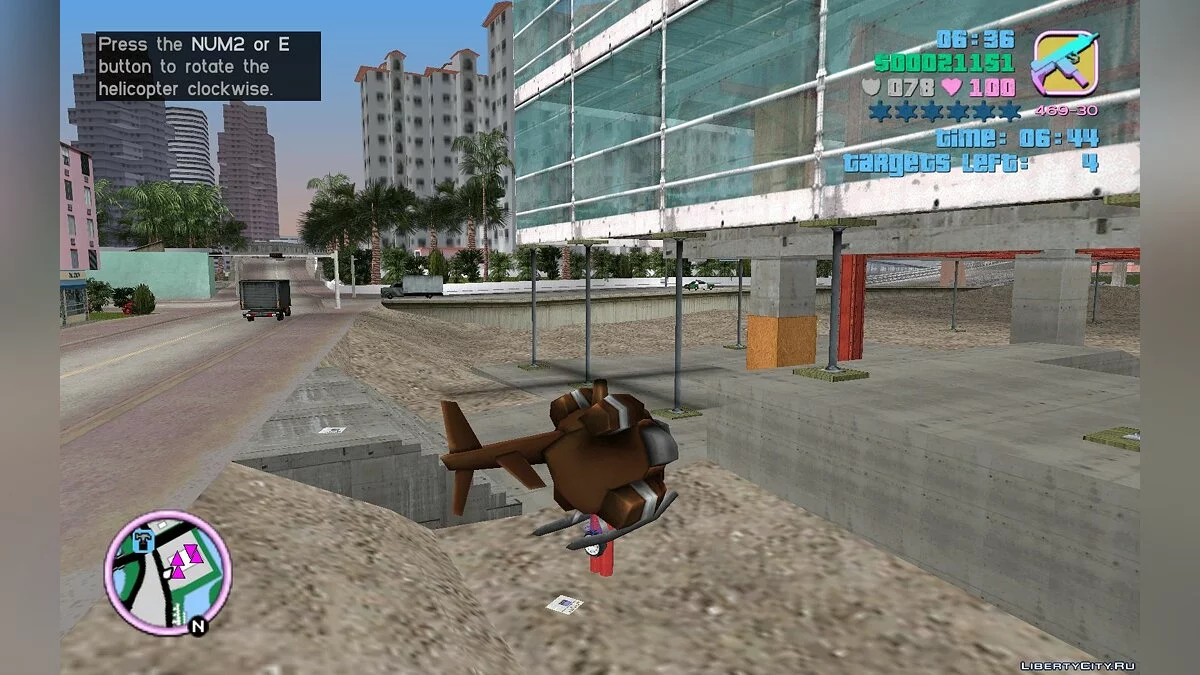 Новые цвета для одноцветных транспортных средств / GTA Vice City