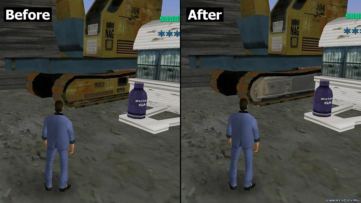 Фикс экскаваторов и прожектор / GTA Vice City