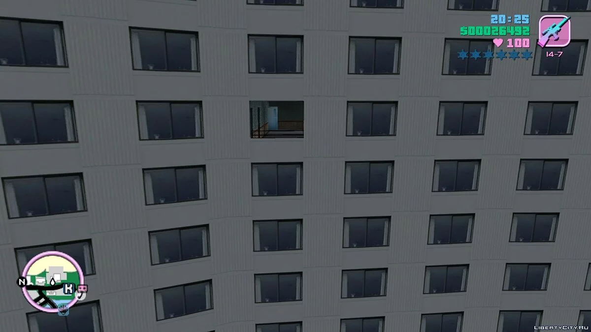 Окно отеля \"Chariot\" / GTA Vice City