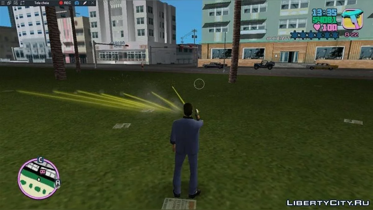 Неоновые следы от пуль (Восемь цветов) / GTA Vice City