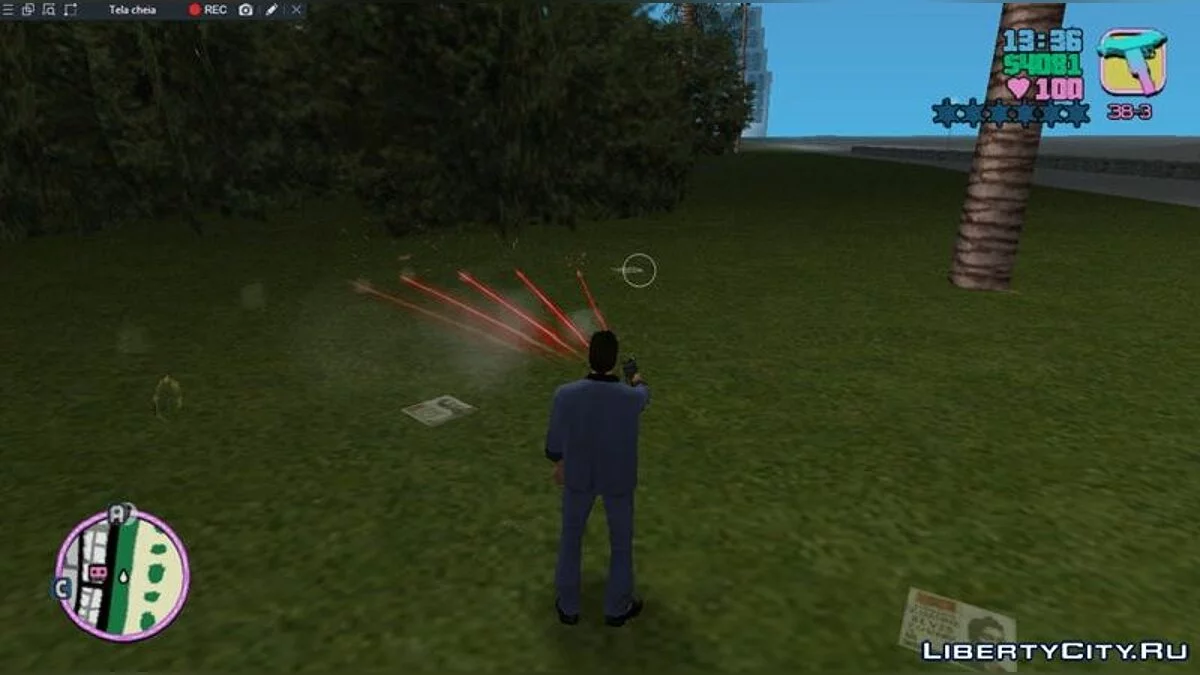 Неоновые следы от пуль (Восемь цветов) / GTA Vice City
