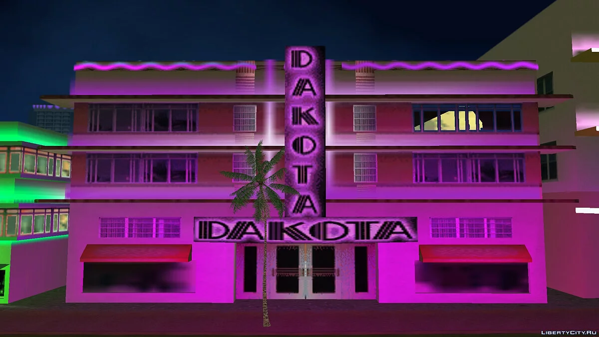 Неоновые огни + исправление (из Vice City Stories) / GTA Vice City