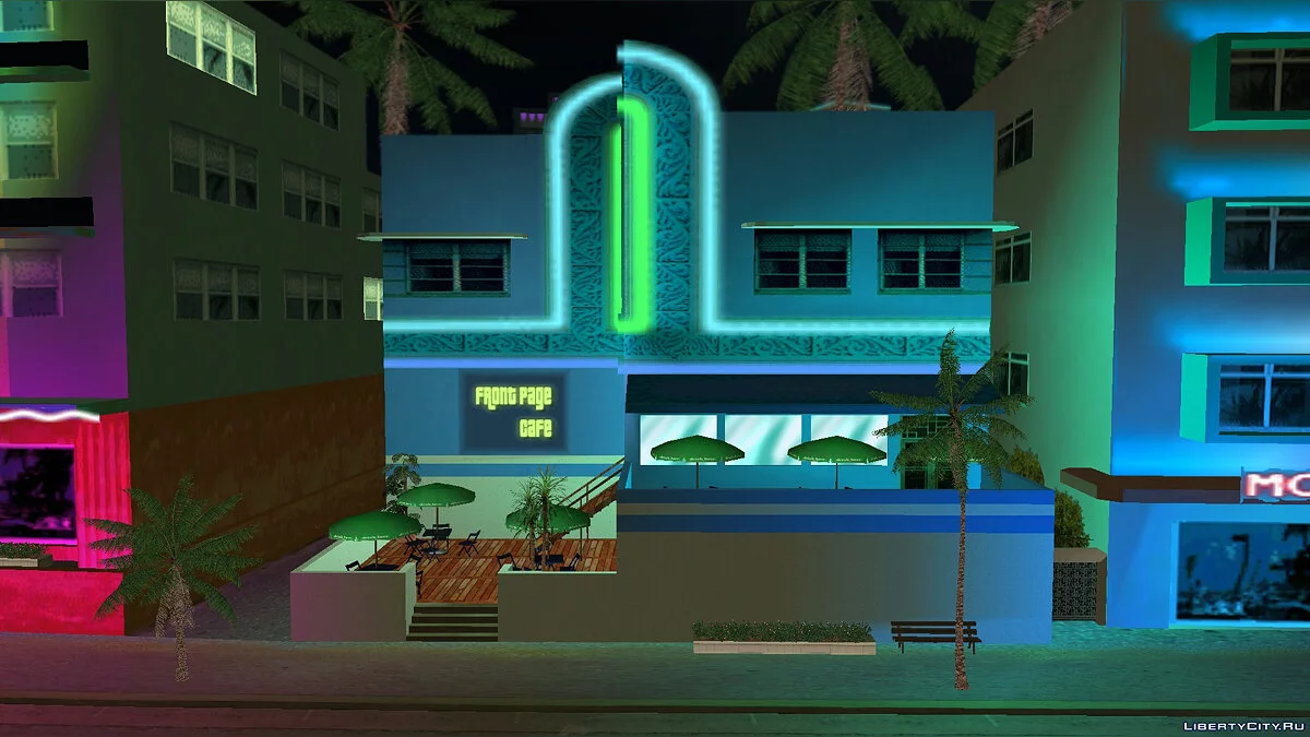 Неоновые огни + исправление (из Vice City Stories) / GTA Vice City