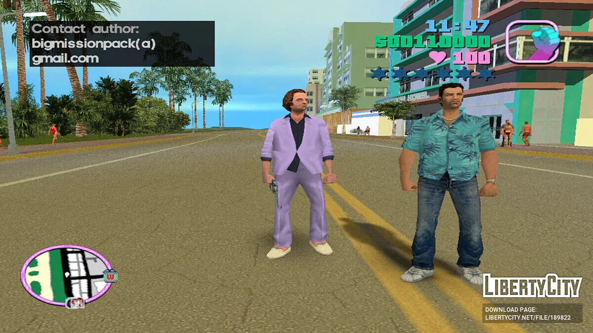 Режим на 2 игрока / GTA Vice City