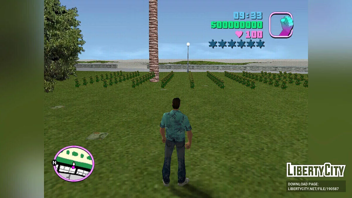 100 спрятанных пакетов в одном месте / GTA Vice City