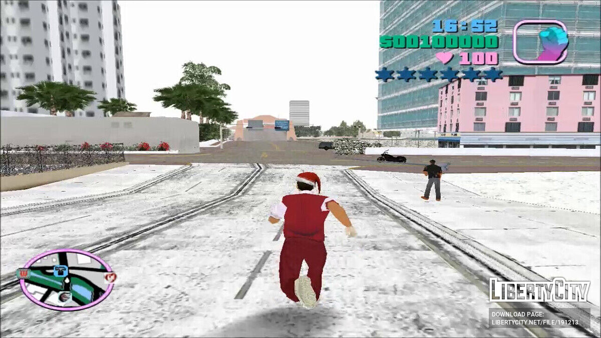 Скачать Рождественский Вайс Сити для GTA Vice City